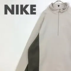 3078 ナイキゴルフ　ジャージ　ハーフジップジャケット　刺繍　ロゴ　ゆるだぼ