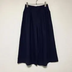 qq645 UNTITLED アンタイトル/クロップドワイドパンツ/ウールパンツ