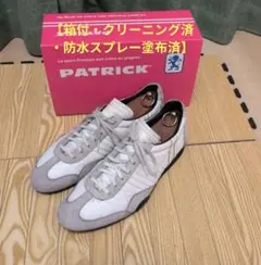 【箱付】パトリック　ジェット　ホワイトレザー　廃盤モデル②のサムネイル