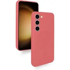 GalaxyS23MagSafe対応シリコンスマホケース軽量 指紋防止