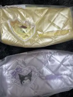 サンリオ　一番くじ　ポーチ　クロミ　ポムポムプリン