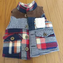 【期間限定お値下げ】アウターベスト　パッチワーク