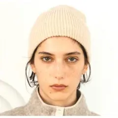 新品 CREDONA ニット帽 ニットビーニー ベージュ 防寒 可愛い 冬服