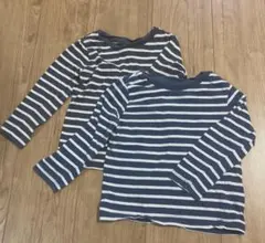 H&M ロンT Tシャツ　ボーダー2枚セット　100cm前後