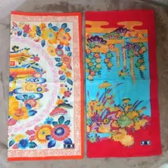 沖縄　紅型　ハンカチ 2枚セット　未使用品