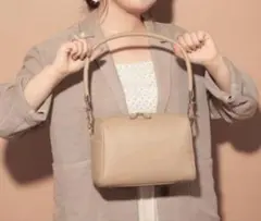 【tomoneプロデュースアイテム】anyway豆ボストンベージュ