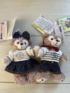 ダッフィー＆シェリーメイ ぬいぐるみ バッジセット