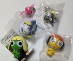 5点セット　ケロロ軍曹　めじるしアクセサリー　フィギュア　キーホルダー　他