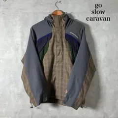 go slow caravan チェック 切り替えし ナイロンジャケット R15