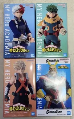 僕のヒーローアカデミア　轟焦凍&緑谷出久&爆豪勝己&オールマイトフィギュアセット
