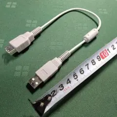 USB延長ケーブル 延長コード ホワイト/新品未使用のサムネイル