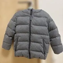 「110cmGLOBAL WORKダウンアウター グレーフード付き 男の子