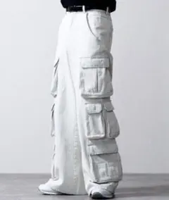 【Lサイズ】値下げ！半額以下！定価8800円！CLELメニーポケットデニムパンツ