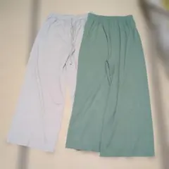 コカリブ編み ワイドパンツセット