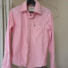 Abercrombie & Fitch ピンクストライプシャツ S