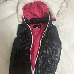 黒 ダウンジャケット フード付き