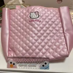Hello Kitty キルティングトートバッグ ピンク