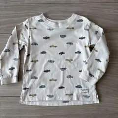 【petit main】 車柄 長袖カットソー （110）春服保育園　アイボリー