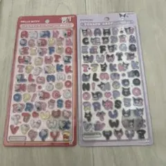 【正規品】ボンボンドロップシール文字ハローキティ、クロミ2セット