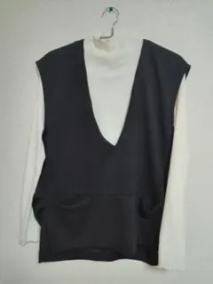 AMERICAN HOLIC ブラック Vネック ベスト 長袖TシャツセットМ