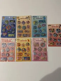 ウォーターシールセット 7パック ディズニーキャラクター