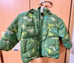 3can4on 恐竜柄 グリーン アウター 90