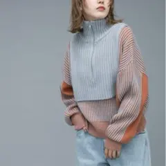 KBF ケービーエフ ハーフZIPニット