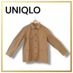 美品 ☆ UNIQLO ベージュ ジャケット ポケット 内ポケットあり 前ボタン