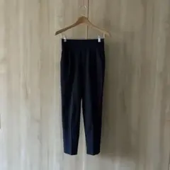 シップス 定番パンツ ウエストゴム 38 ネイビー リネン混 アナイ イエナのサムネイル