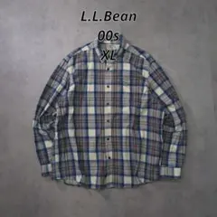 00s L.L.Bean フランネルシャツ XL チェック 長袖