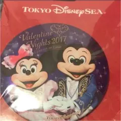 東京ディズニーシー 15周年 ミッキー ミニー バレンタインナイト 缶バッジ