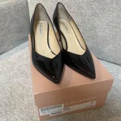 ファビオルスコーニ　ブラック ハイヒール 37（1度使用）