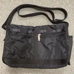 美品レスポートサック サッチェル ショルダーバッグ黒ブラック