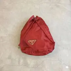 PRADAプラダ レッド ナイロンポーチのサムネイル