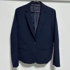 【匿名配送】 GU ウォッシャブルテーラードジャケットZ ネイビー Mサイズ