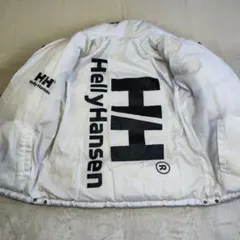 ヘリーハンセン リバーシブル ダウンジャケット 黒白 肉厚 90s