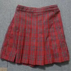 UNIQLO キュロットスカート 140cm 赤チェック柄