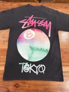 stussy ステューシー Tシャツ ネオン 8ボール sサイズ