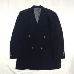 【LANVIN】ランバン　ダブルジャケット　ブラック　テンセル