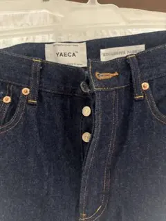 ヤエカ YAECA ストレート コットン ジップフライ デニムパンツ 30 