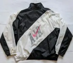 90s ヴィンテージ Nike AIR ナイロンジャケット ブラック/ホワイト