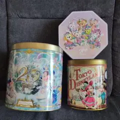 ３個セット！缶のみ！ディズニー お菓子缶
