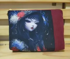 フラットポーチ 女の子柄 両面パネル ❤️ハンドメイド - メルカリ