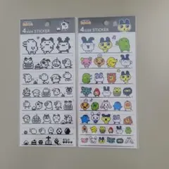 [正規品]　たまごっち4サイズステッカー2枚セット　カミオジャパン