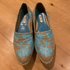 miu miu エスパドリーユ 花柄 厚底 36 - メルカリ