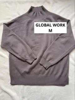 GLOBAL WORK メルティスタンドスリットプルオーバー Mサイズ