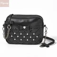 majoretty アベイル　スクエアショルダーバッグ　黒　量産型　地雷系