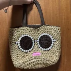 ａ-jolieサングラス顔デザイン かごバッグ