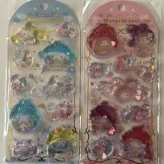 サンリオ　マイメロ　シナモンロール　ウォーターインシール　2セット
