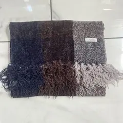 未使用　WWFM ネイビー フリンジ付きマフラー　ストール